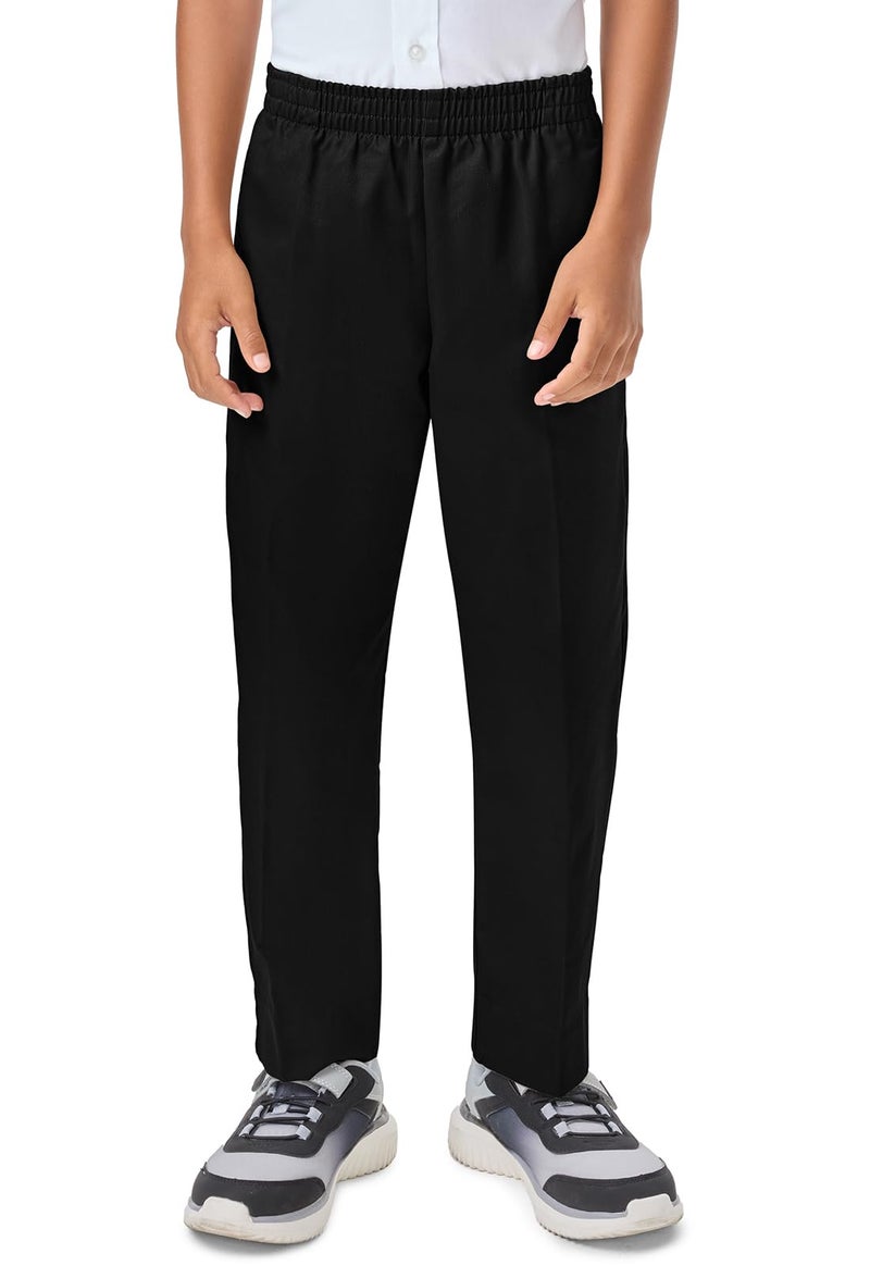 Classroom School Uniforms boys Pull-on pants, Black, 14 Husky - Image 1