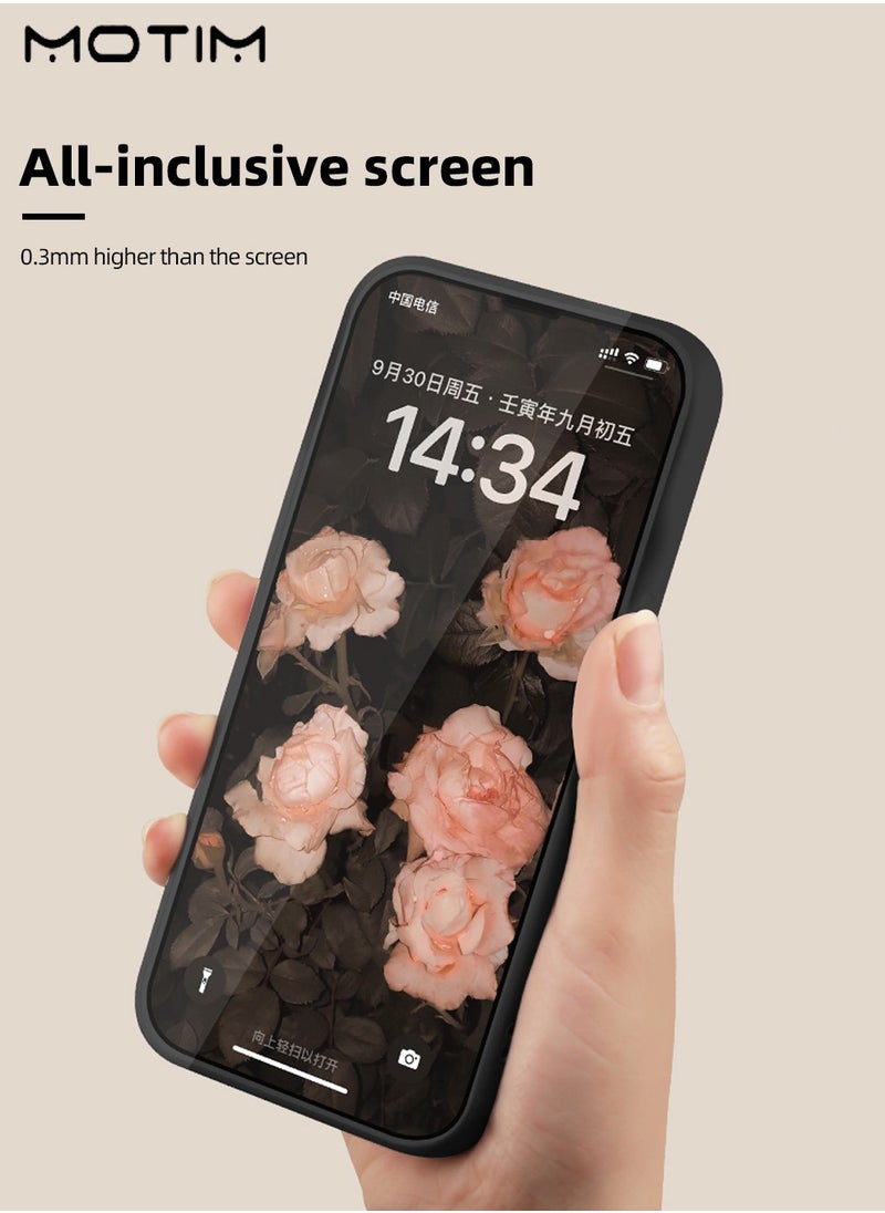 Motim - iPhone 14 Plus Protective Case, Vintage Flower Pattern Phone Case, Soft Silicone Shockproof Scratch-resistant Full Protective Cover, Girls Women Slim Case Cover - Image 1