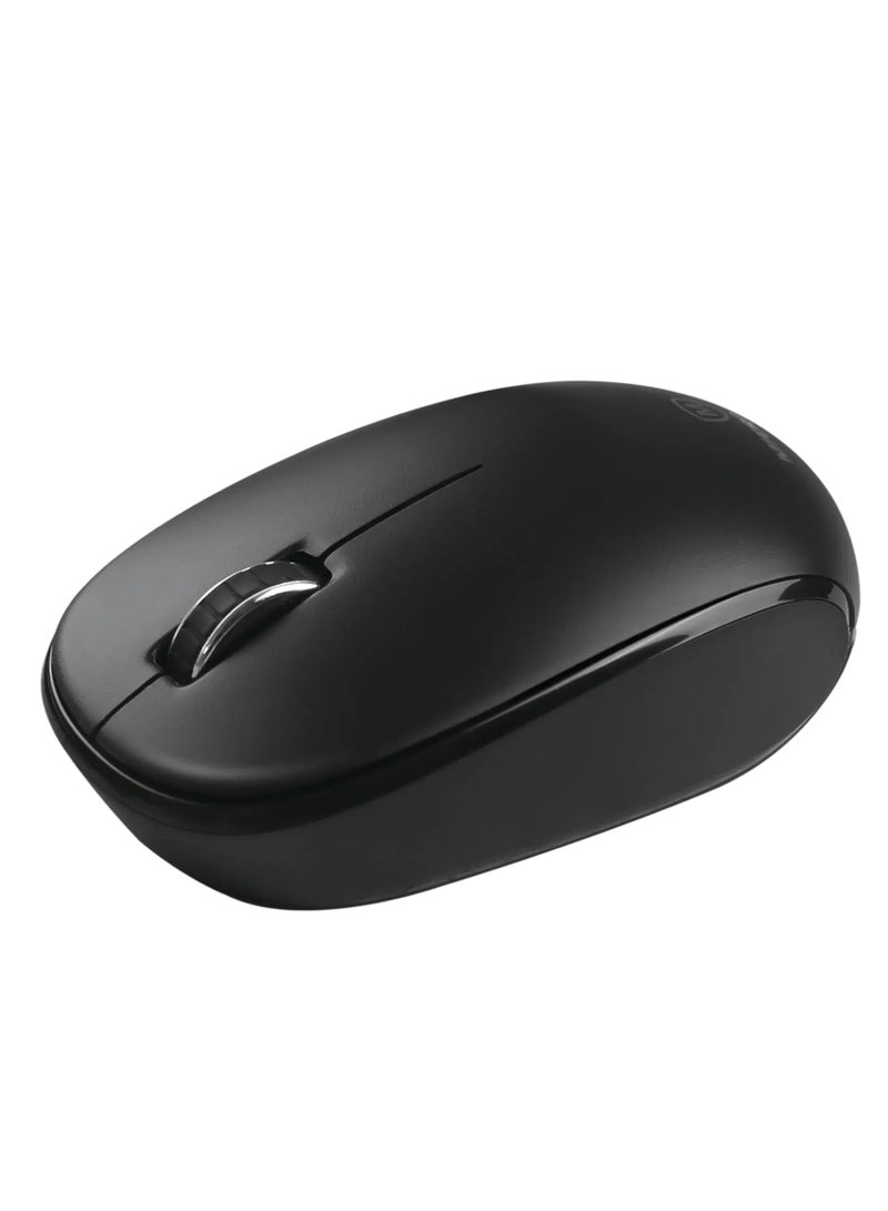 مايكروباك ماوس لاسلكي RF 2.4G Micropack MP-716W - مستشعر ليزر G، دقة 1200 DPI، أسود - Image 1