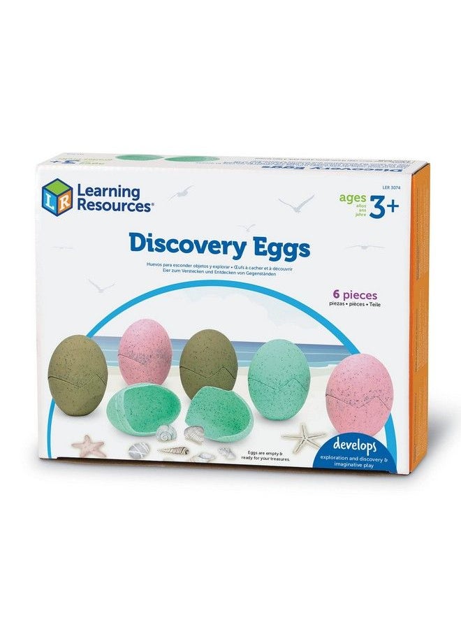 Learning Resources - Discovery Eggs 6 Pieces Ages 3+ Toddler Learning Toys Preschool Learning Toys - Image 1