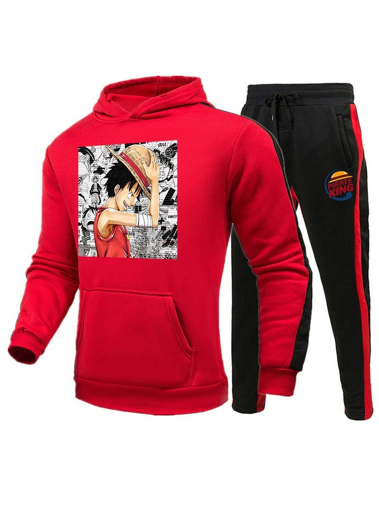 KUYING New Printed One Piece Casual Hoodie Set  - Image 1
