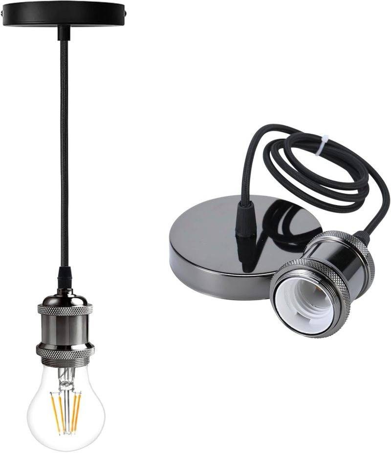 E27 Lamp Holder: Bronze Finish, Robust Durable Construction, 60W Capacity - Versatile Compatibility With Standard E27 Bulbs for Home Lighting Fixtures, Chandeliers and General Illumination - Image 2