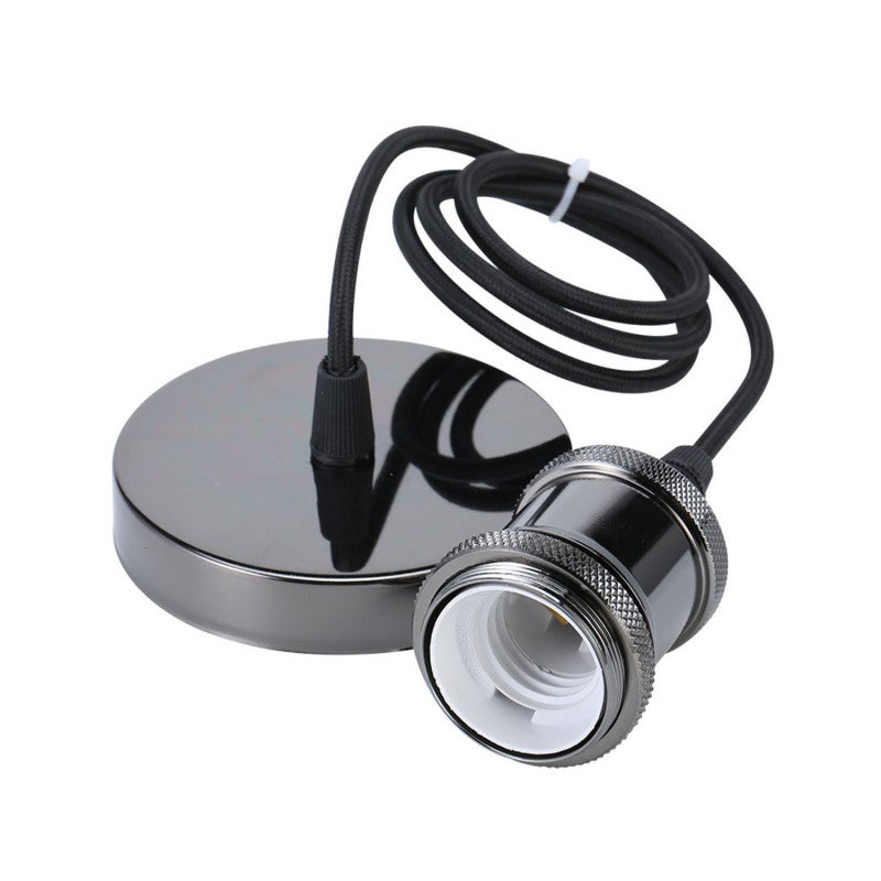 E27 Lamp Holder: Bronze Finish, Robust Durable Construction, 60W Capacity - Versatile Compatibility With Standard E27 Bulbs for Home Lighting Fixtures, Chandeliers and General Illumination - Image 1