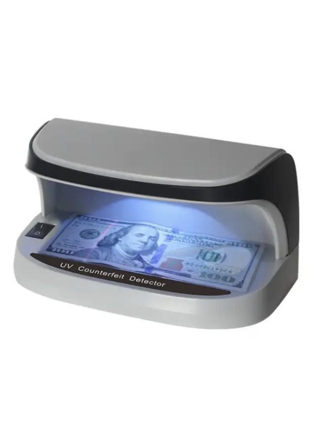 UV Counterfeit Bill Money Detector, Small Footprint, Portable, Rechargeable, Lightweight, Bills Credit Cards Banknote Passports IDs All Currencies, Auto ON/Off, LED Light Currency Check - Image 1