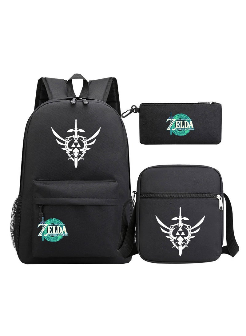 ZELDA Printed Youth Large Capacity Men's and Women's Shoulders