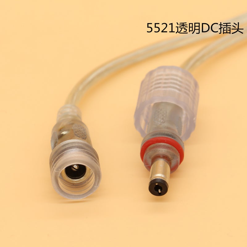 كابل شحن USB شفاف أبيض ذكي مقاوم للماء كابل توصيل ولاعة سجائر 5521 موصل DC - Image 3