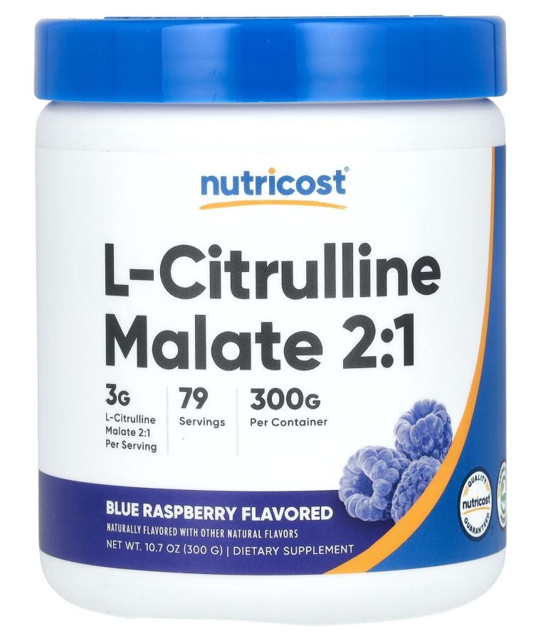 L-Citrulline Malate 2:1 Blue Raspberry 10.7 oz (300 g)