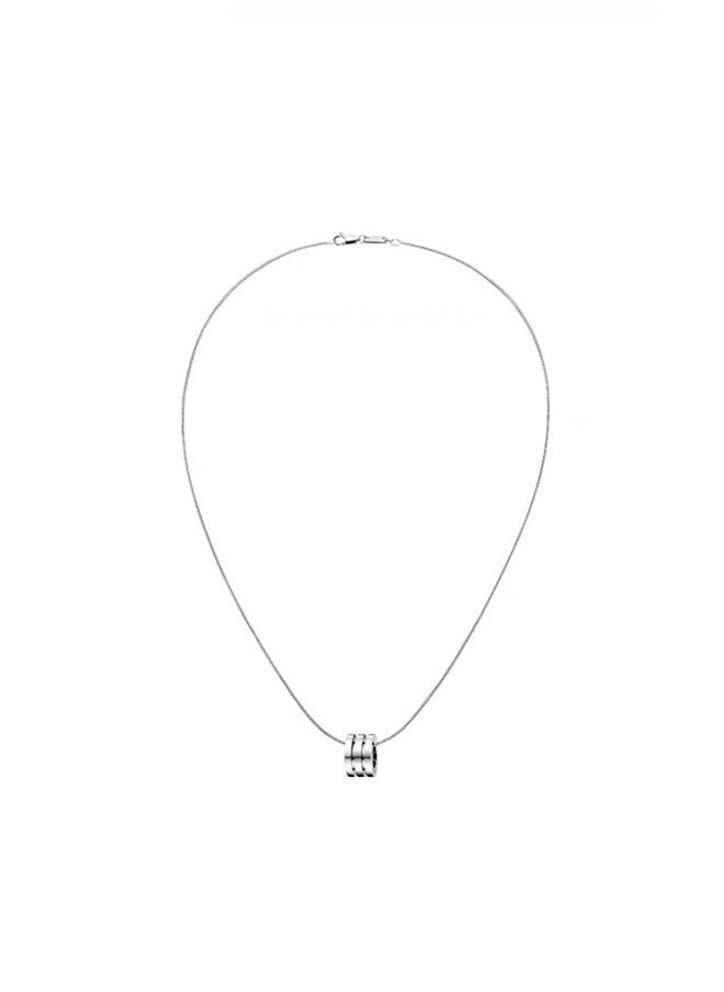 Men's and Women's Silver Stainless Steel Necklace Clavicle Chain  - Image 2