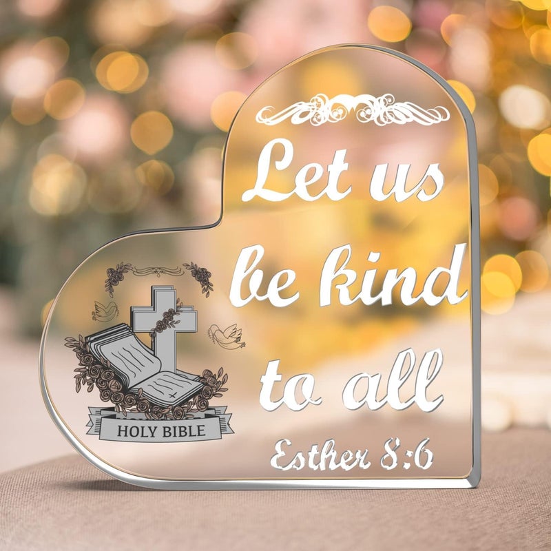 dooda Heart Shaped Silicone Resin Mold, DIY Religious Floral Craft Mold with Inspirational Bible Verse (Esther 8:6) for Home Decor Gift Making(5.12 * 5.12 * 1 Inch) - Image 2