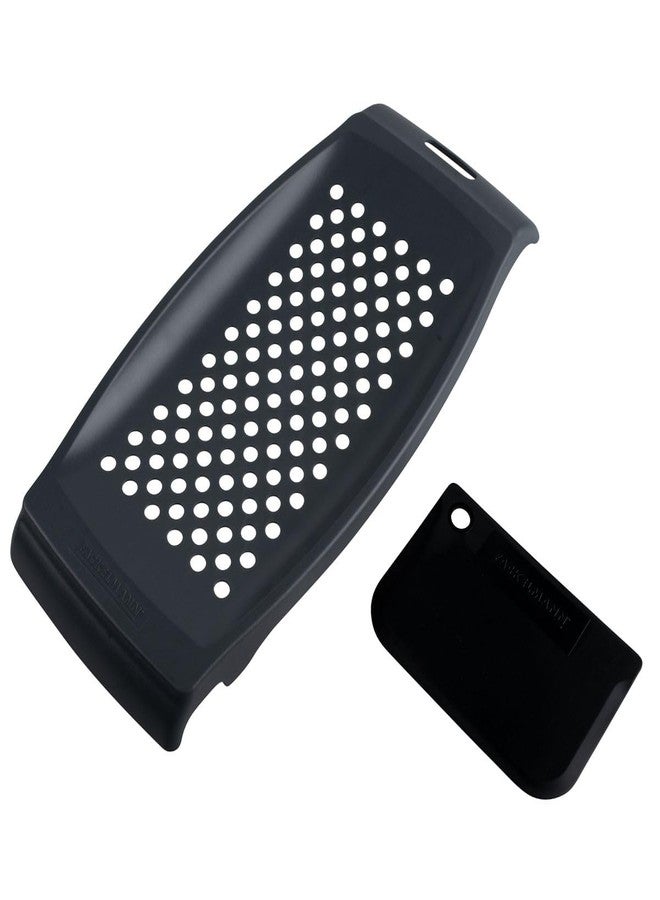 Fackelmann 12.4 x 5.9 x 1" Plastic Spatzle Grater With Scraper, White/Black - Image 5