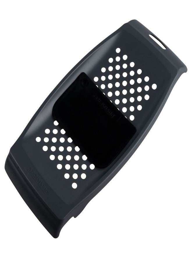 Fackelmann 12.4 x 5.9 x 1" Plastic Spatzle Grater With Scraper, White/Black - Image 1