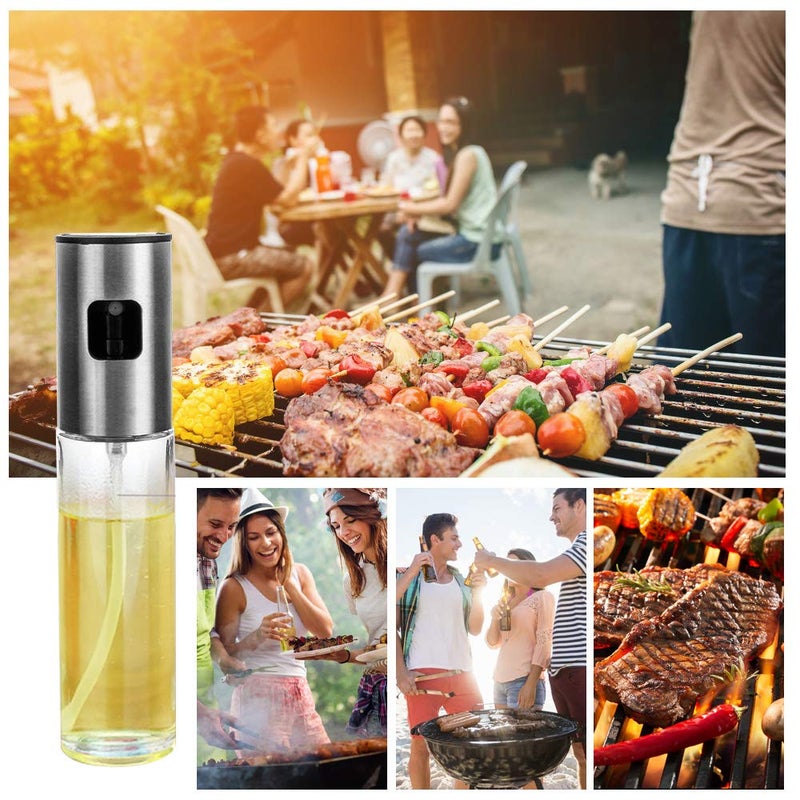 CHENEYMX Olive Oil Spray Bottle 100ml Portable for Cooking Oil Dispenser for All Types of Oils for Home Kitchen for Restaurant Includes 2 Funnel 100ml34OZ2 - Image 4