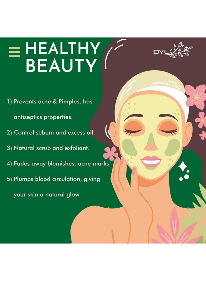 OY-L Oyl 100% Natural Multani Mitti Powder/Fullers Earth/Bentonite Clay/For Face Care, Skin Care & Hair Care - 200g - Image 2