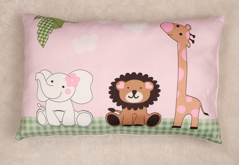 NEW COMERS® Baby Pillow with Super Soft Imported Fabric, 1 Month to 5 Year Kids Pillows, Animal & Cartoon Prints, Kids Pillow for Sleep,Bed Set,Head Shaping,Neck Support-12 x 18 in-214 - Image 1