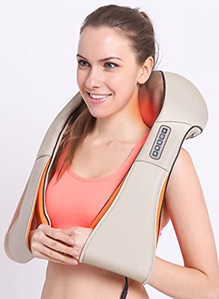 Yuwell Electrical Massager For Neck Kneading Home Car U Shape Shiatsu Back Neck Shoulder Body Massager Infrared Heated Kneading - Image 1