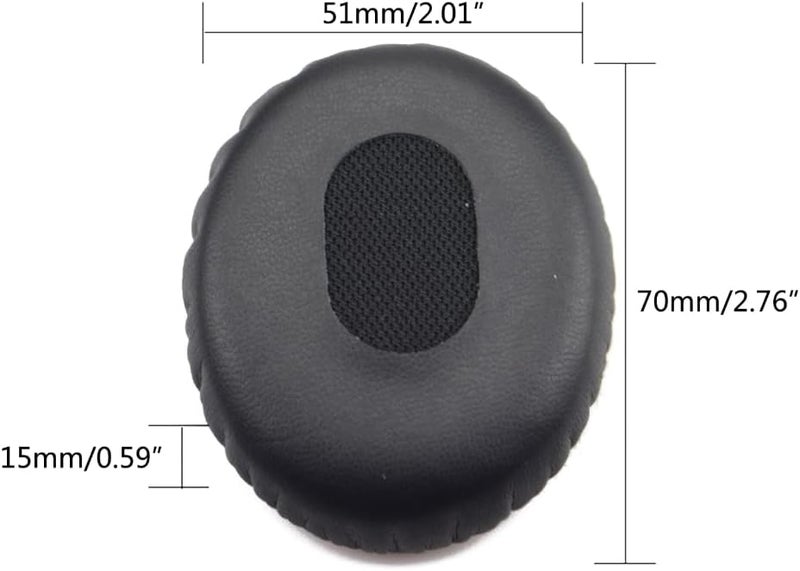 1Pair Ear for On-Ear, Headphones Elastic Foam Earpads Ear Sponge Cushion Replacement - Image 4