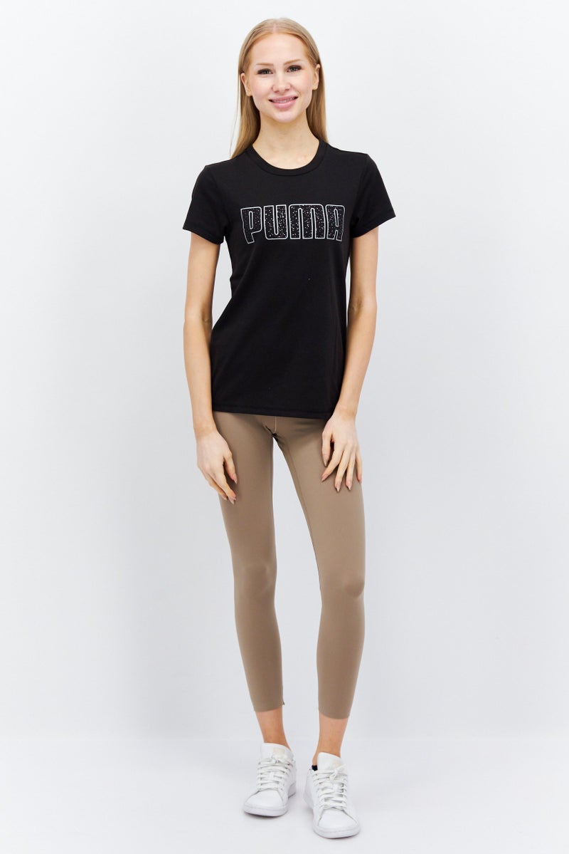 PUMA Women Sportswear Fit Short Sleeve Outdoor T-Shirt, Black - Image 4