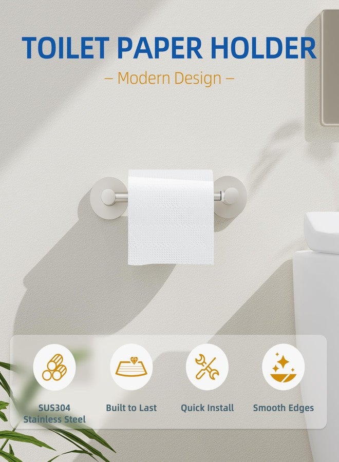 RUACQ Bathroom Toilet Paper Holder, Double Post Pivoting Wall Mounted Toilet Paper Holders, Stainless Steel and Zinc Alloy Bathroom Tissue Holder(Brushed Nickel) - Image 5