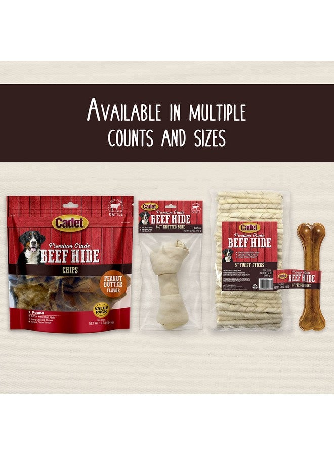 كاديت جلد بقري فاخر من كاديت للكلاب، علكات طويلة الأمد من الجلد الخام للكلاب، رقائق، تجعيدات، ولفائف للكلاب الصغيرة/المتوسطة/الكبيرة - Image 5