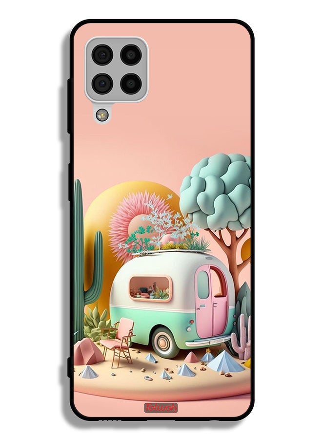 Tolwak Samsung Galaxy A22 4G Protective Case Cover Senercy Art - Image 1