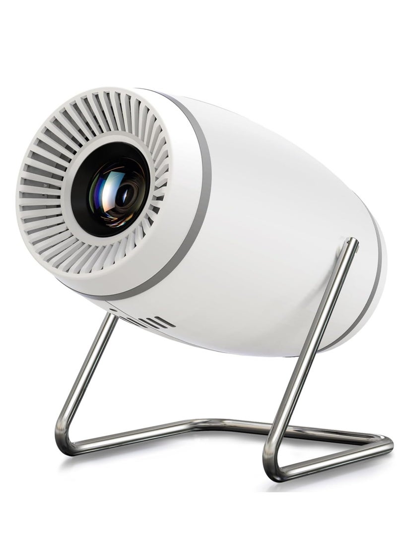 أونليماي فقط جهاز عرض صغير، جهاز عرض مزود بشبكة واي فاي وبلوتوث، يدعم 4K 1080P، جهاز عرض محمول قابل للدوران 180 درجة، شاشة 130 بوصة، جهاز عرض أفلام، جهاز عرض تلقائي، متوافق مع HDMI/USB/الهاتف الذكي/الكمبيوتر الشخصي/الكمبيوتر المحمول - Image 1