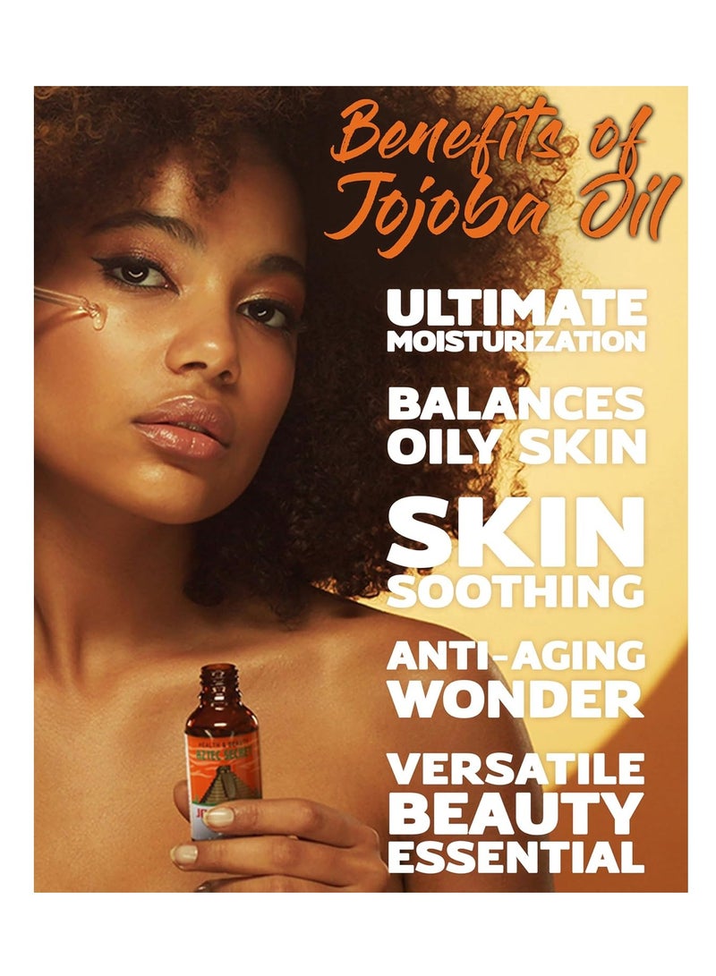 AZTEC SECRET Jojoba Oil, 4 OZ Deep Hair & Skin Moisturizer - 100% Pure Cold-Pressed and Unfiltered 1 pack - Image 4