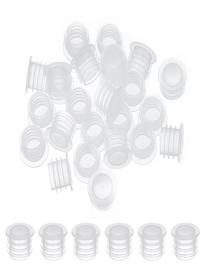 باتيكيل سدادات رشاشات الملح والفلفل من باتيكيل، 12 مم/0.47 بوصة، 50 قطعة، سدادات بلاستيكية شفافة دائرية قابلة لإعادة الاستخدام، بديلة لسدادات رشاشات الملح، مناسبة للأواني والزجاجات والأنابيب. - Image 1