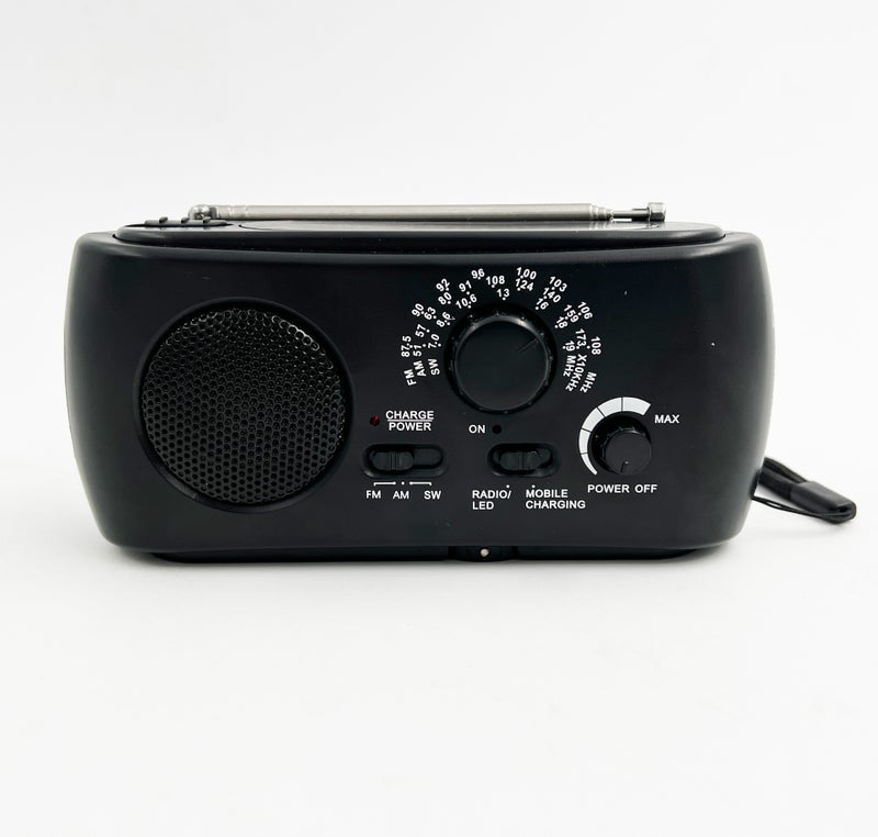 Portable Led Light Outdoor Multi-Band Am/Fm/Sw Solar Hand-Cranked Charging Radio - Image 1
