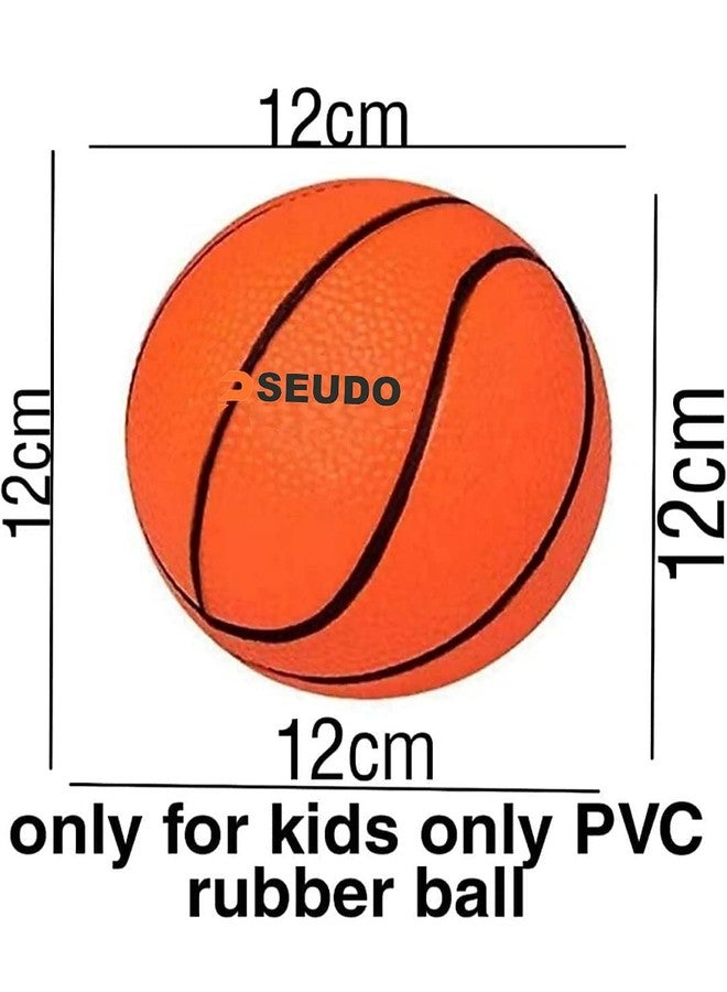 PSEUDO Basket Ball for Kids Portable Set with Hanging Board, Net, Ball Indoor and Outdoor Game Good Pastime Gift Set Multicolor Standard(100% Made in India)(Any One) - Image 4