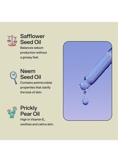 Bubble Bubble Skincare Float On Soothing Face Oil - Lightweight, Hydrating Facial Oil to Help Soothe & Calm Skin - Enriched with Safflower Oil and Prickly Pear - Skin Care Suitable for All Skin Types (30ml)  - Image 4