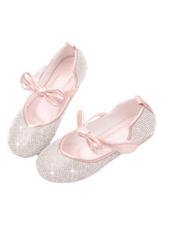 Generic Girls Princess Shoes Children's Sequin Velcro Flat Shoes Stage Performance Shoes  - Image 1