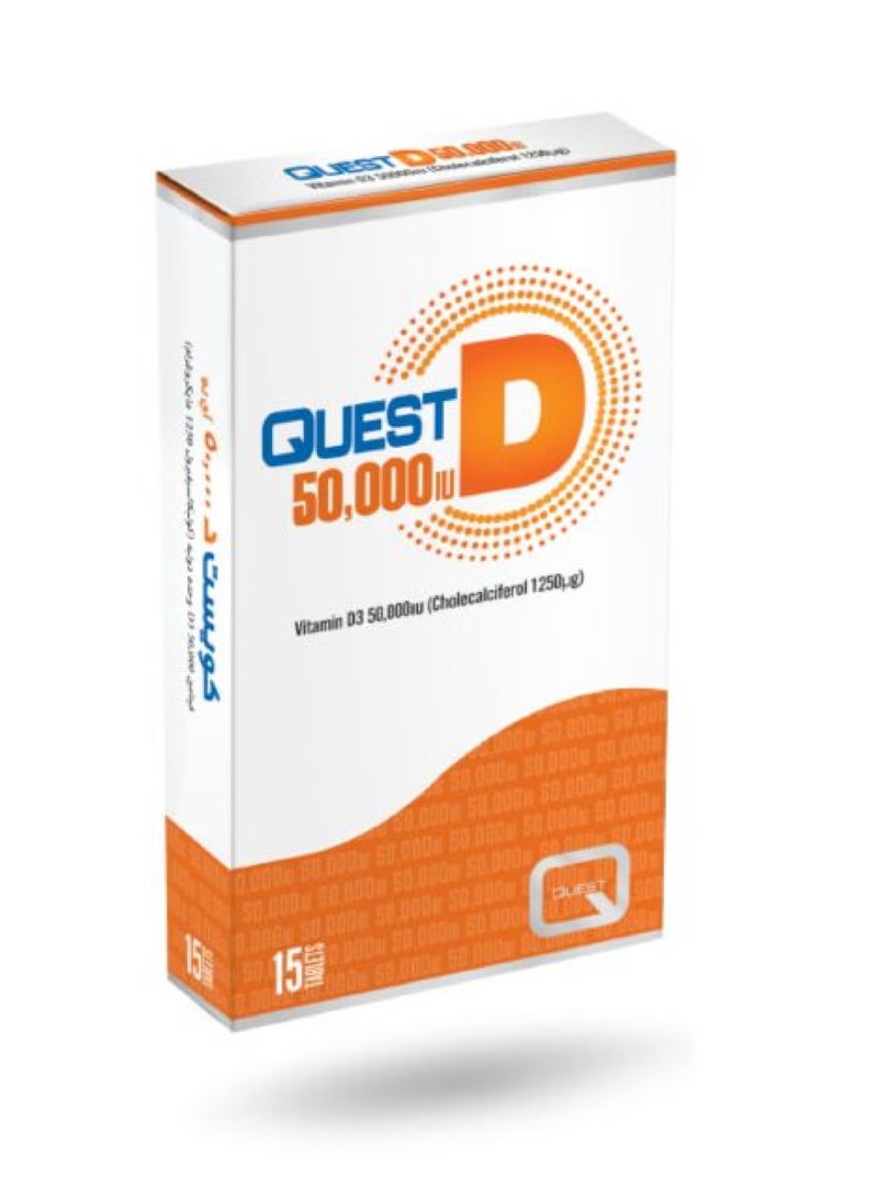 QUEST D 50000 IU TAB 15S