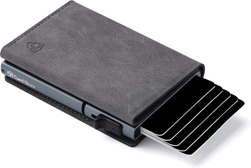 Conceal Plus Smart Pop Up Wallet for Men | RFID Blocking Minimalist Slim Wallet with Card Ejector | PU Leather Front Pocket Wallet | Compact Travel Card Holder for 4-6 Cards & Cash - Image 1