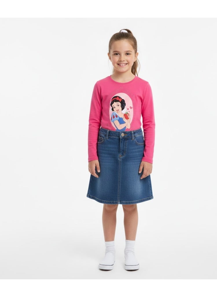 ديزني برنسيس تيشيرت أميرة ديزني سنو وايت بأكمام طويلة من إنتاج كيدز تي في - Image 3