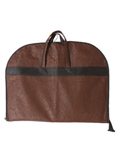 Kuber Industries Kuber Industries Emboss Non-Woven Foldable Blazer Cover|Zipper Closure With Small Window|Sturdy Hook|Size 90 x 60 x 1 CM (Brown)  - Image 3