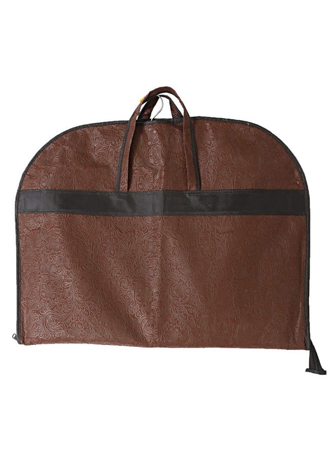 Kuber Industries - Kuber Industries Emboss Non-Woven Foldable Blazer Cover|Zipper Closure With Small Window|Sturdy Hook|Size 90 x 60 x 1 CM (Brown) - Image 1