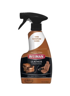 Weiman Weiman Leather Cleaner and Conditioner for Furniture - Cleans Conditions and Restores Leather Surfaces - UV Protectants Help Prevent Cracking or Fading of Leather Car Seats, Shoes, Purses  - Image 1