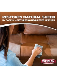 Weiman Weiman Leather Cleaner and Conditioner for Furniture - Cleans Conditions and Restores Leather Surfaces - UV Protectants Help Prevent Cracking or Fading of Leather Car Seats, Shoes, Purses  - Image 5