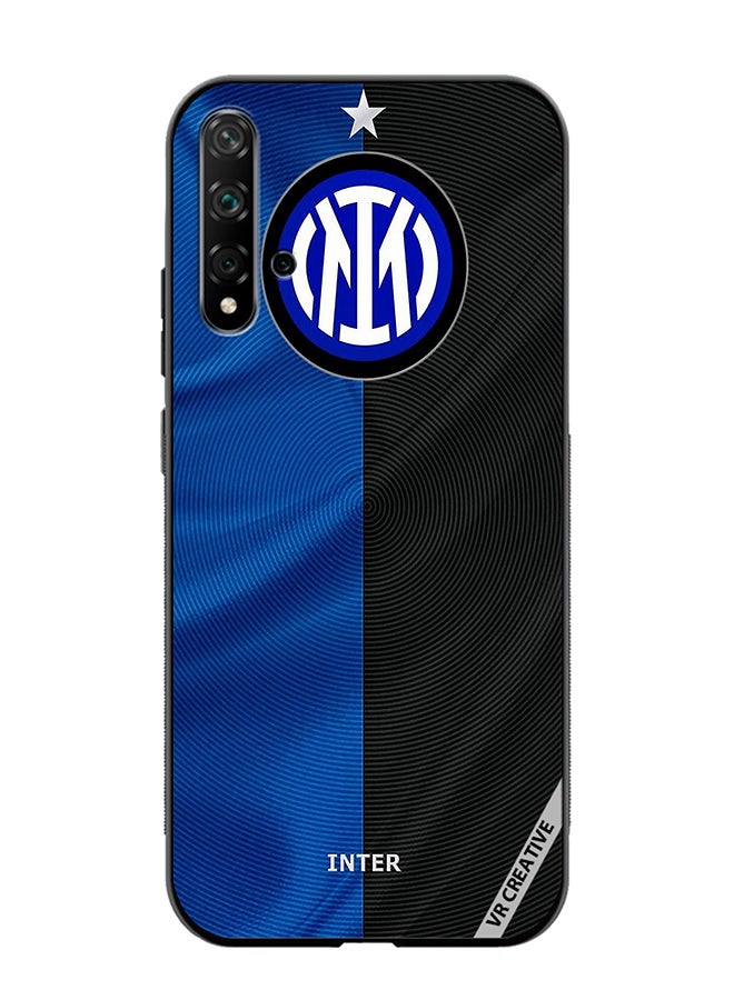 VR CREATIVE Protective Case Cover For Huawei Nova 5T Inter Milan Logo Design Multicolour - Image 1