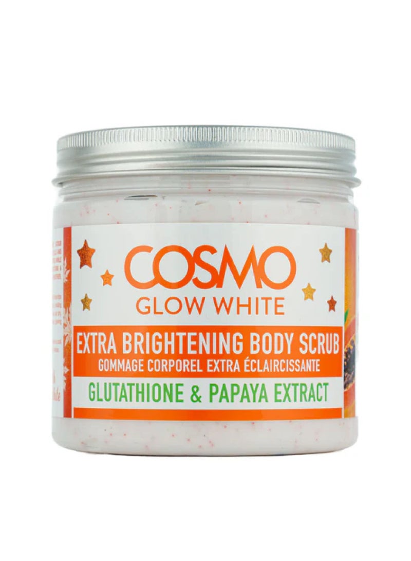 Cosmo Glow White Gluta Papaya  Extra Brightening Body scrub 475ml