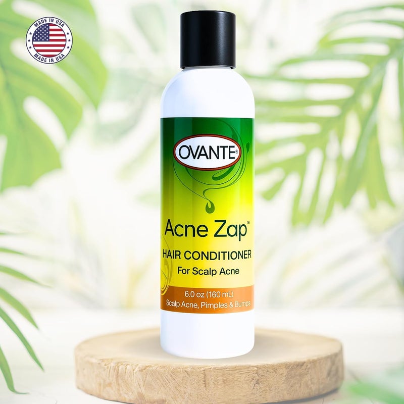 Ovante Acne Zap Hair Conditioner for Greasy Oily Itchy Scalp CLEAR Your Scalp Neck & Back from Bacne Acne Blackheads & Blemishes  60 oz - Image 2