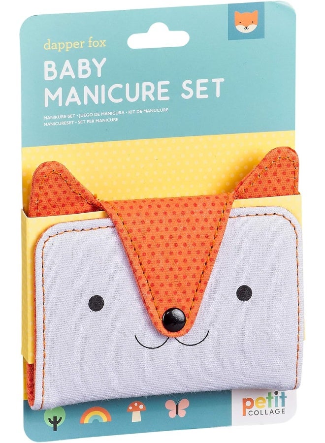 Petit Collage Baby Nail Kit â€“ Includes Baby Nail Clippers, Scissors, and Nail File â€“ Includes a Fox-Shaped Pouch Measures 7â€ x 4.5â€ x 0.25â€ â€“ Ideal for On-The Go - Image 5