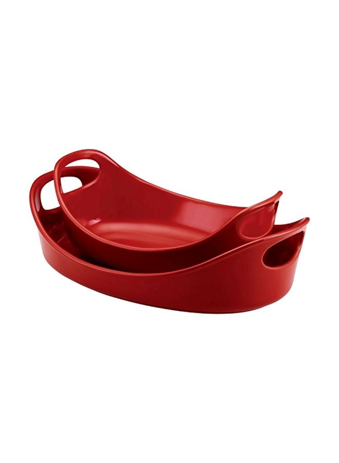 راتشل راي طقم صواني خبز من السيراميك من قطعتين - Image 1