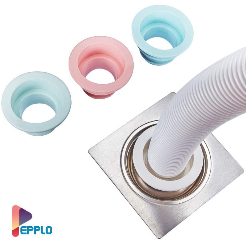 pepplo pepplo Silicone Sewer Pipe Seal Ring Pool Floor Drain Sealing Plug Water Trap Pest Control Seal Ring Washing Machine Anti-Odor (Set of 4 Pieces, Random/Mix)  - Image 5