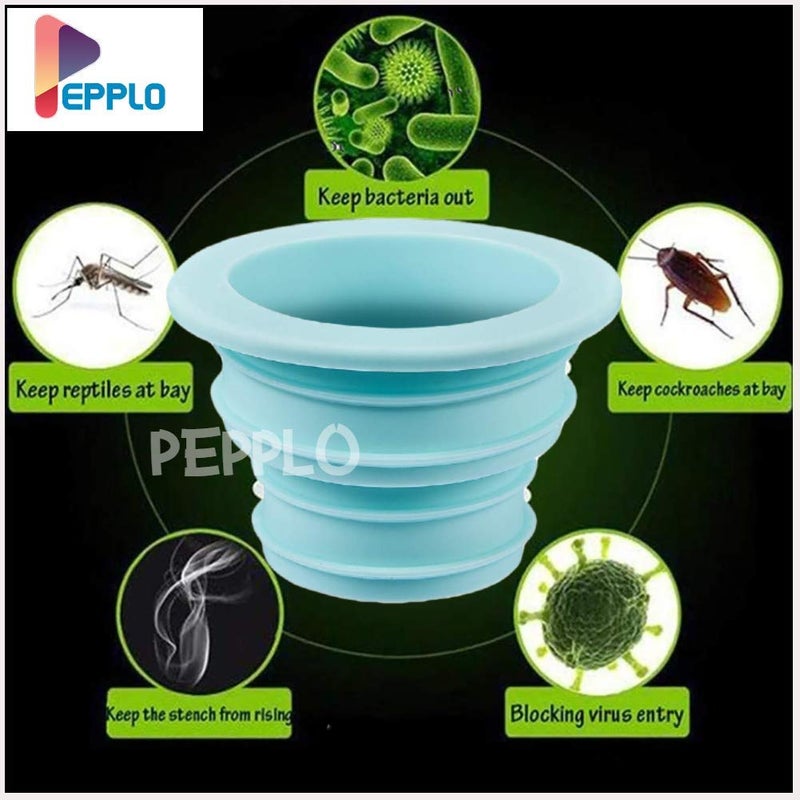 pepplo pepplo Silicone Sewer Pipe Seal Ring Pool Floor Drain Sealing Plug Water Trap Pest Control Seal Ring Washing Machine Anti-Odor (Set of 4 Pieces, Random/Mix)  - Image 4
