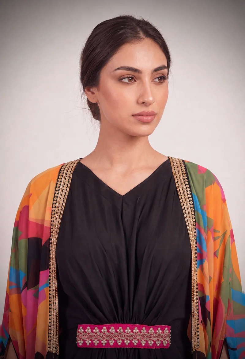 ECSTACY Printed kaftan set