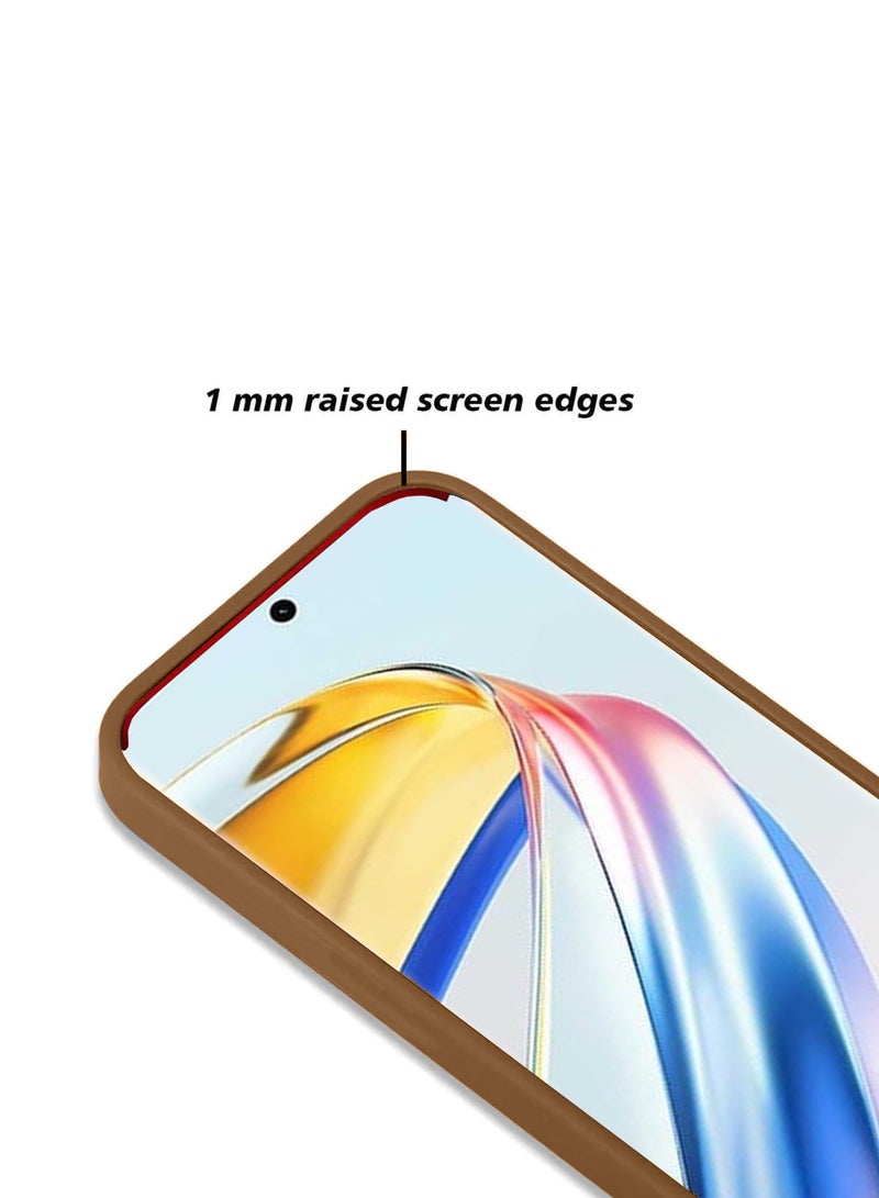 CHAPPELINE Soft Silicone Fabric Texture Case Cover For Honor X9b 5G 2023 Brown - Image 3