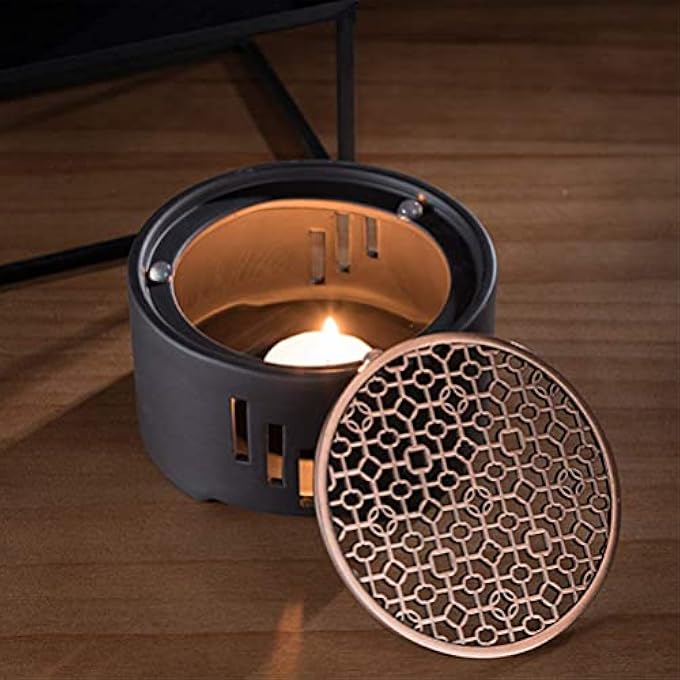 Excefore Ceramic Teapot Warmer Tea Coffee Base For Borosilicate Glass Cast Iron Without Candle Heating Heatproof Dish Warming Tools Stainless Steel And Warm Tool - Image 5