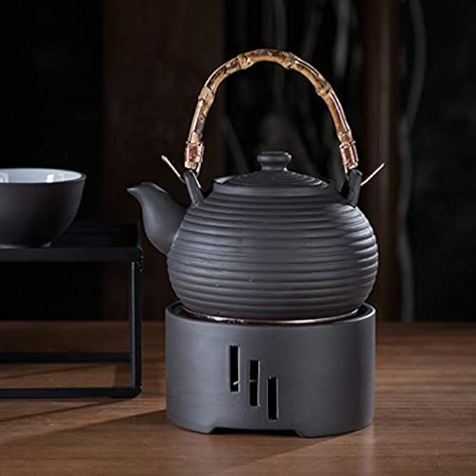 Excefore Ceramic Teapot Warmer Tea Coffee Base For Borosilicate Glass Cast Iron Without Candle Heating Heatproof Dish Warming Tools Stainless Steel And Warm Tool - Image 3