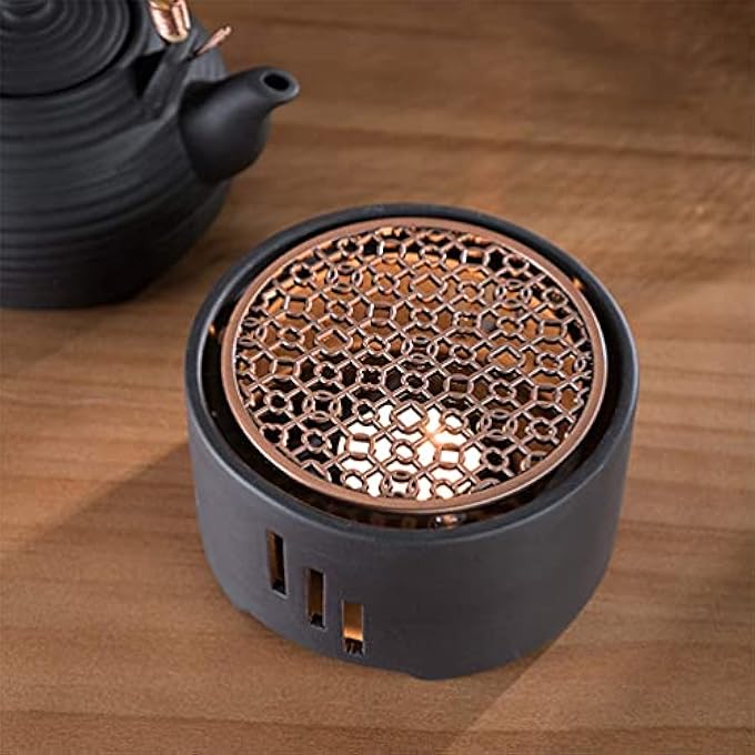 Excefore Ceramic Teapot Warmer Tea Coffee Base For Borosilicate Glass Cast Iron Without Candle Heating Heatproof Dish Warming Tools Stainless Steel And Warm Tool - Image 4